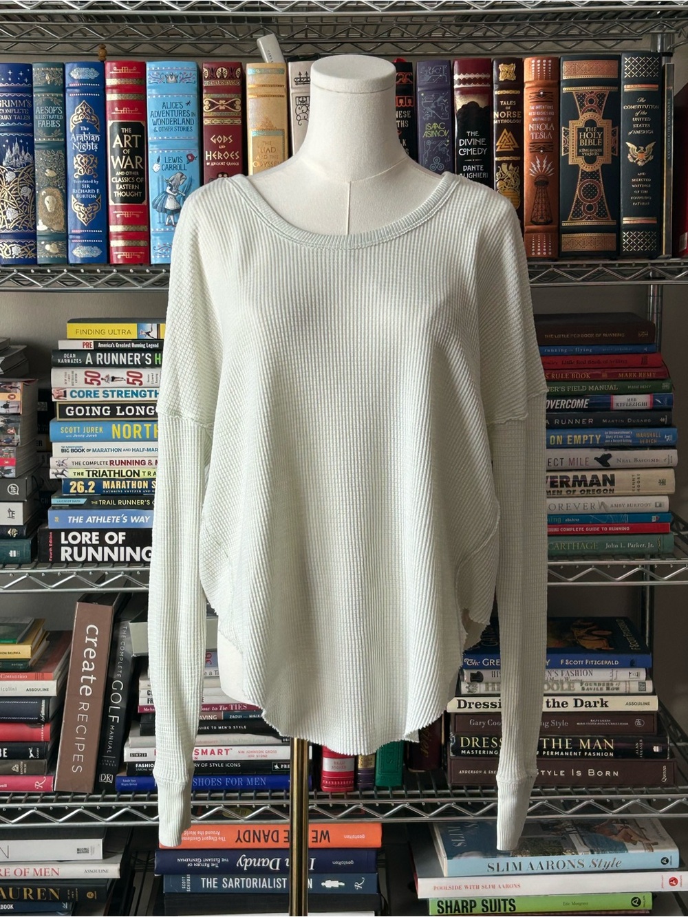We The Free Women's Waffle Long Sleeve Top size XS with Flaws -See Description